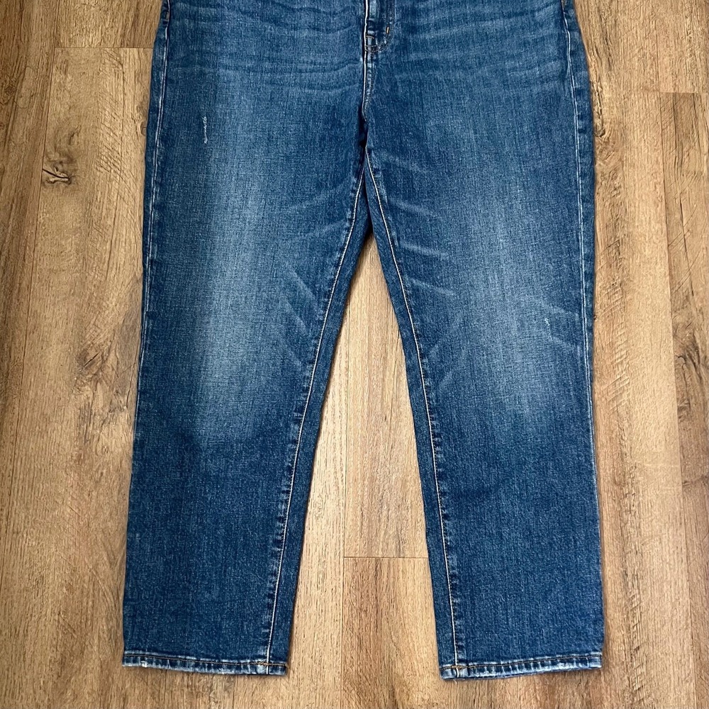 Madewell Women's Blue The High-Rise Slim Crop Denim Boyjean Size 32 - Picture 7 of 11